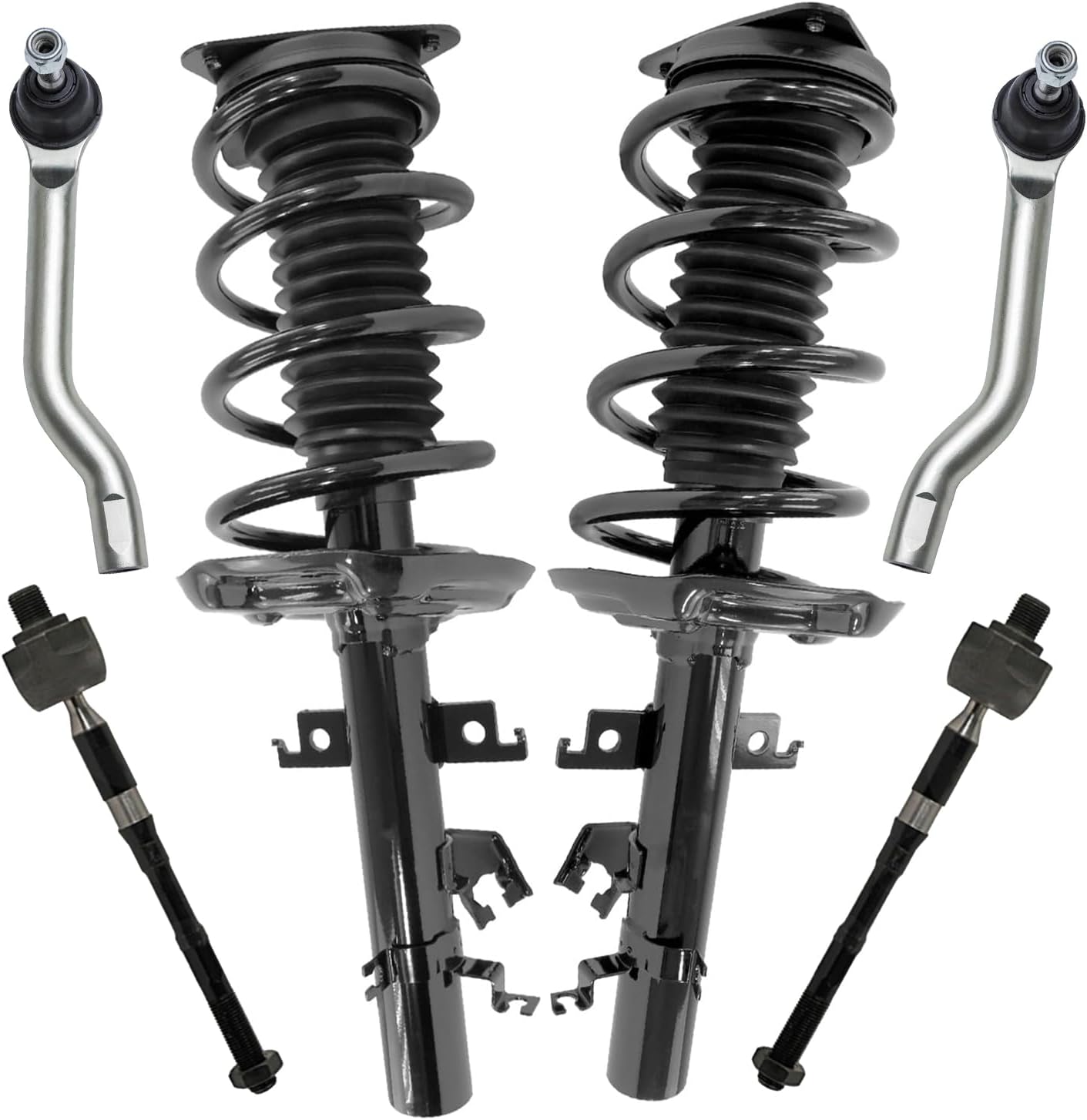 Detroit Axle Front Struts Tie Rods for 1420 Nissan Rogue