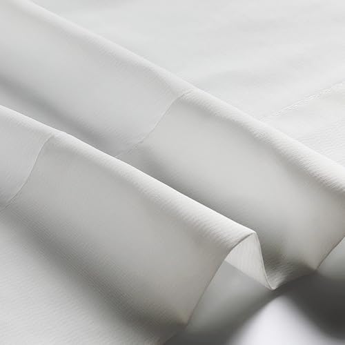 Miniatura 7 de ChadMade Pinch - Cortina plisada semitraslúcida filtrante de luz de 63 pulgadas de largo, para sala de estar, protección de privacidad, cortina