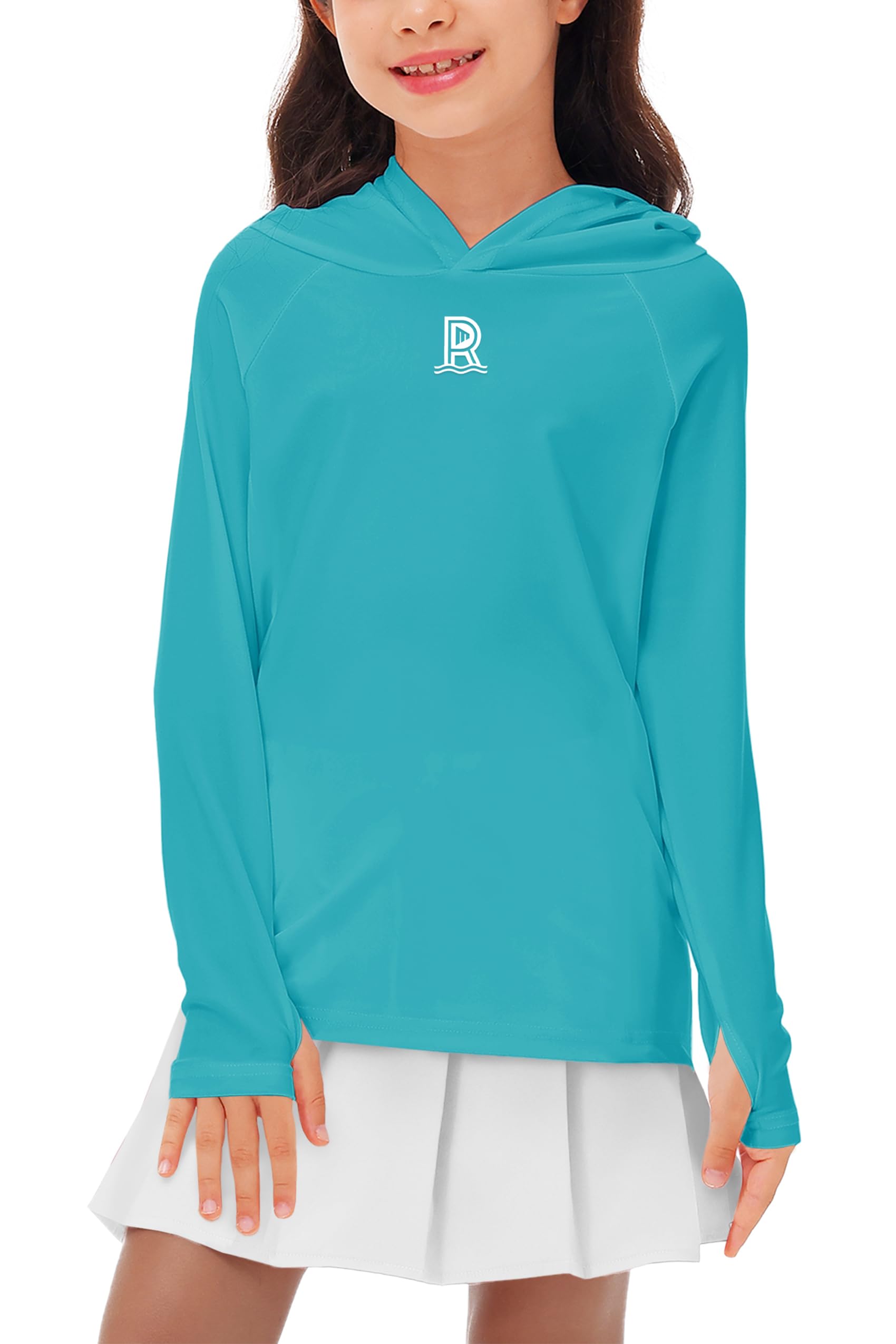 Remimi Kids Sun Shirt Rash Guard Quick Dry Sun Protection Athletic Hoodie Hiking Shirts 3-12 Years