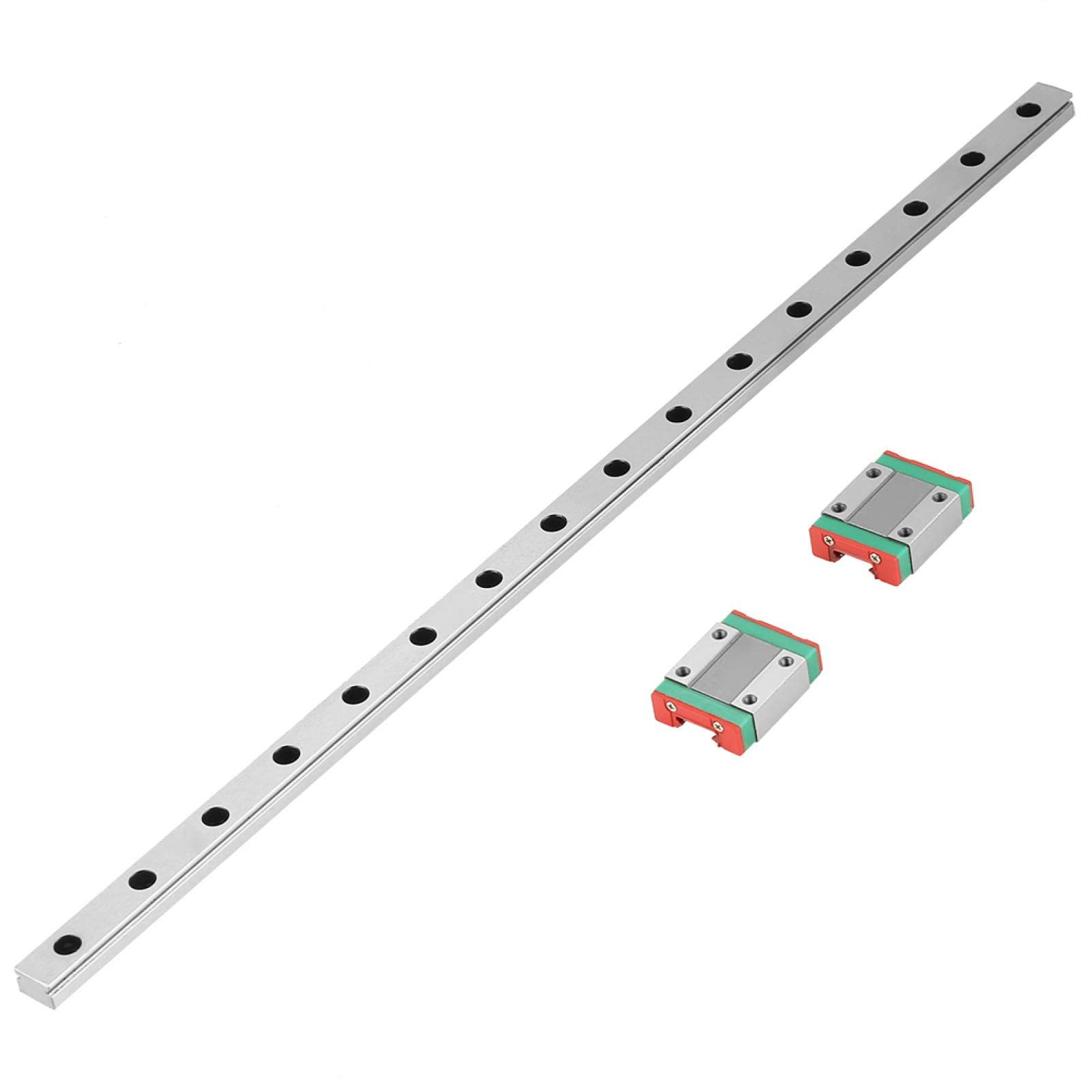 Haute Qualité 1pc 400mm MGN12 Miniature Linéaire Rail Guide Rail 12mm Largeur + 2pcs MGN12B Glisser Blocs