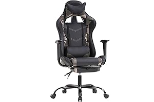 Camouflage Gaming Chair with Ergonomic Support