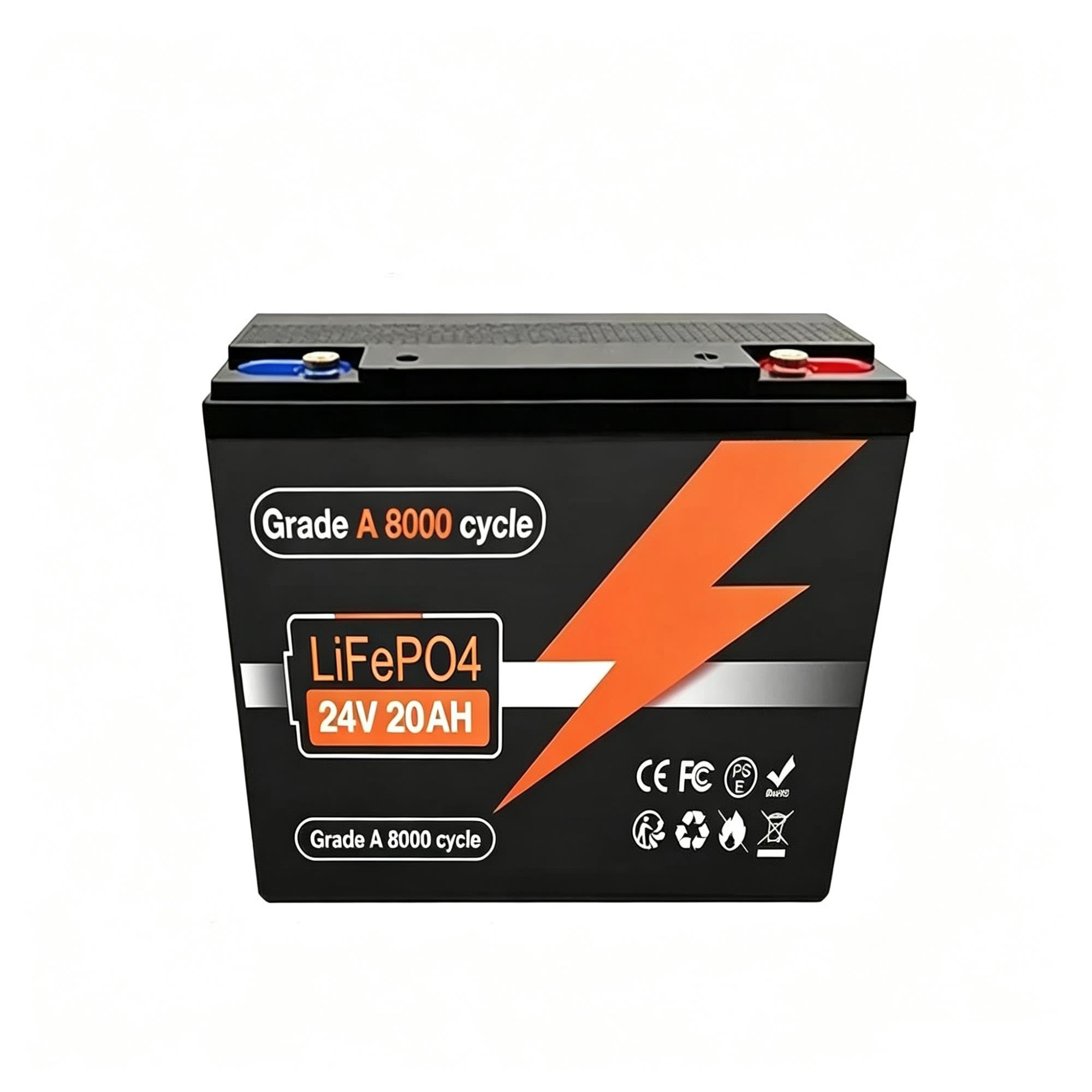 Batterie au Lithium LiFePO4 24V 20Ah-30Ah, BMS intégré