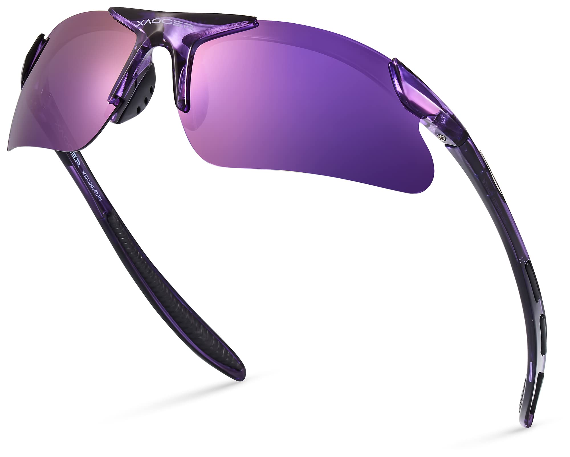 NANQUAN Xagger Kids Youth Polarized Sports Sunglasses for Boys Girls Baseball Softball Glasses TR90 Frame