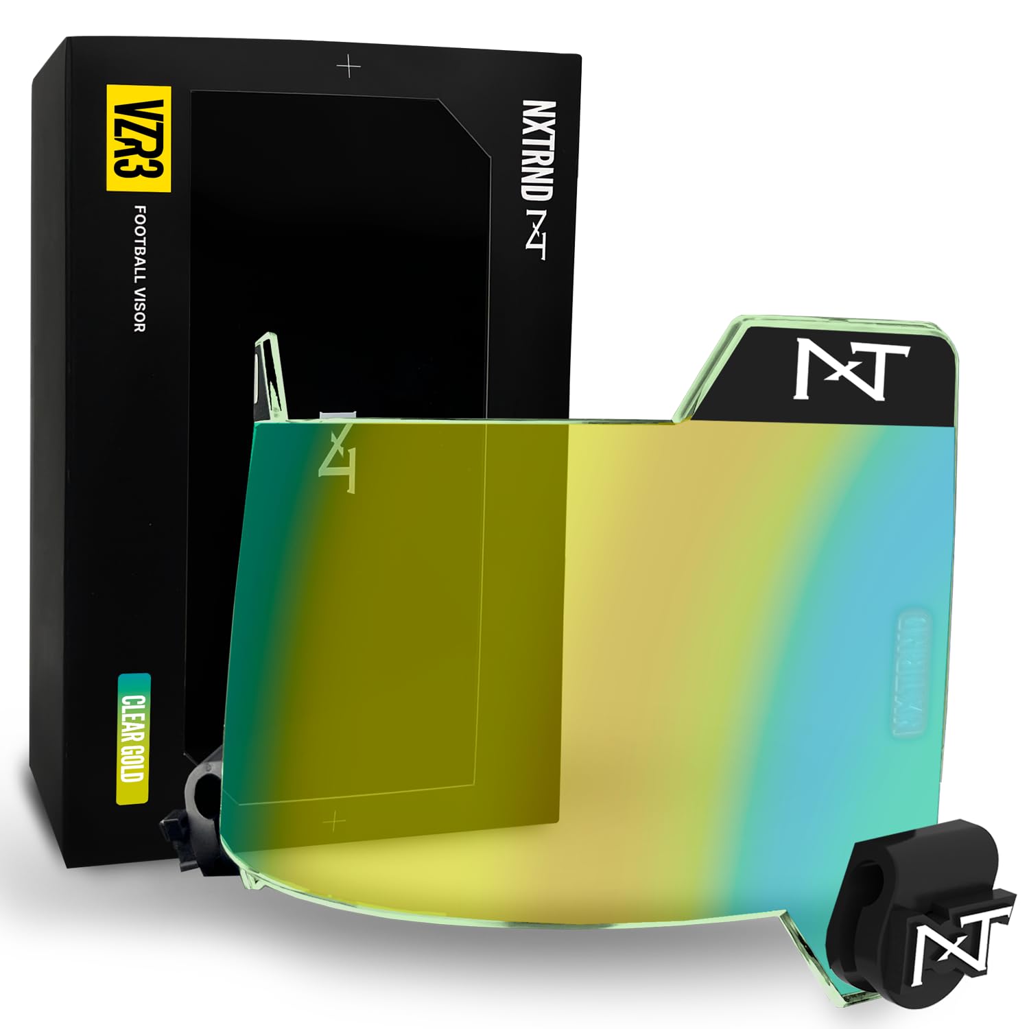 Nxtrnd VZR3 Football Visor, Bubble Lens Technology, Fits Adult & Youth Football Helmets