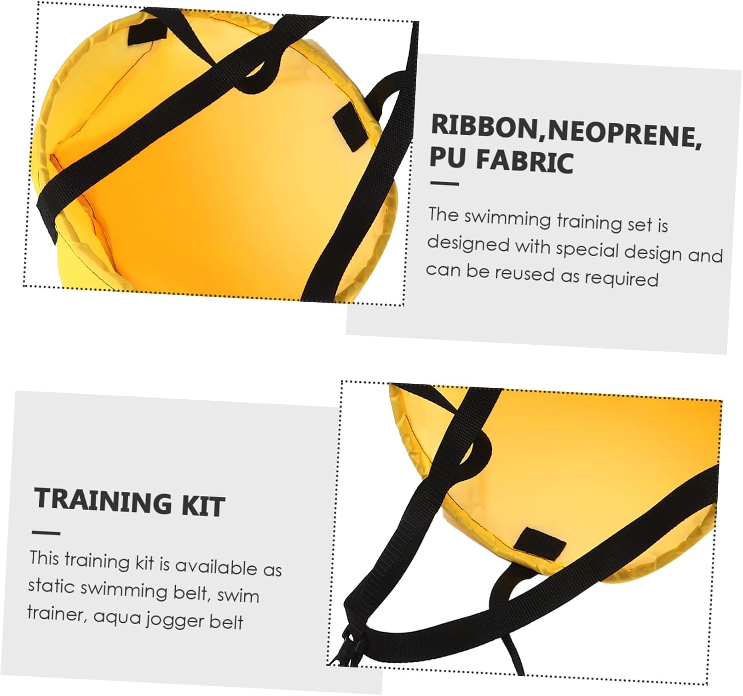 1set Swim Resistance Parachute Training Gear for Aquatic Workout Swim Belt Resistance Trainer for Skill Levels Includes