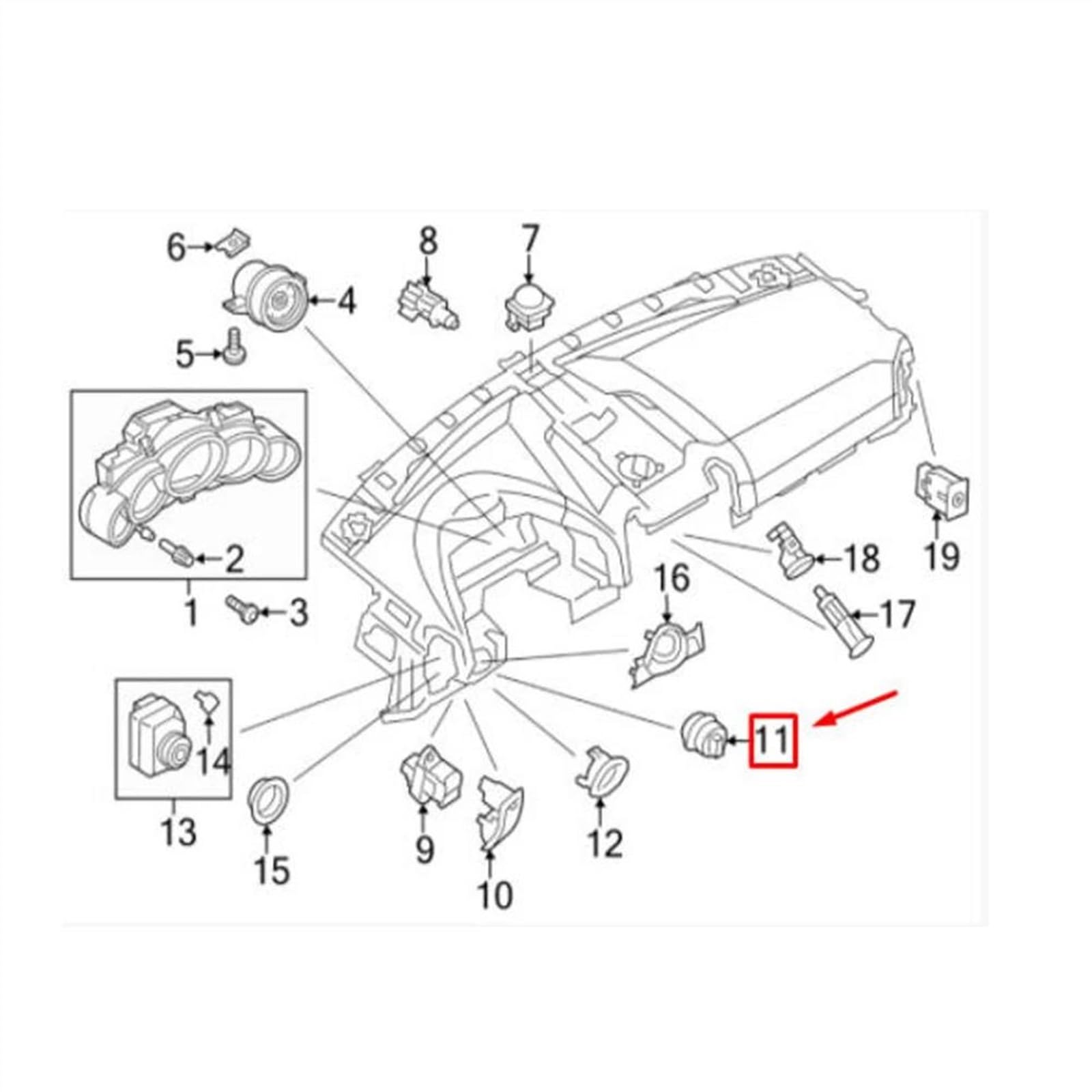 Włącznik światła przeciwmgielnego do Cayenne dla Macan 2014-2016 2017 2018 Auto przednia lampa przełącznik światła przeciwmgielnego przełącznik sterowania przycisk akcesoria samochodowe 95861353305
