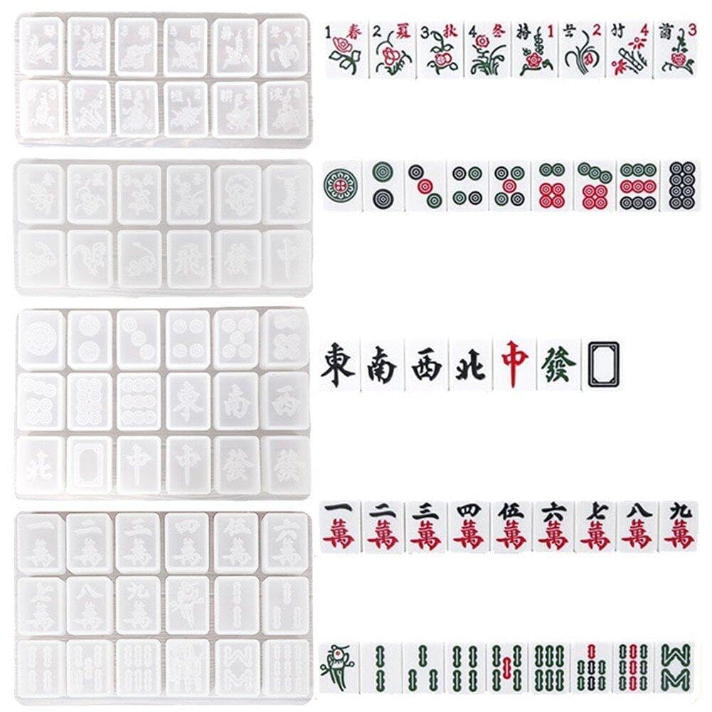 Moule mahjong résine pour fabriquer des cadeaux uniques