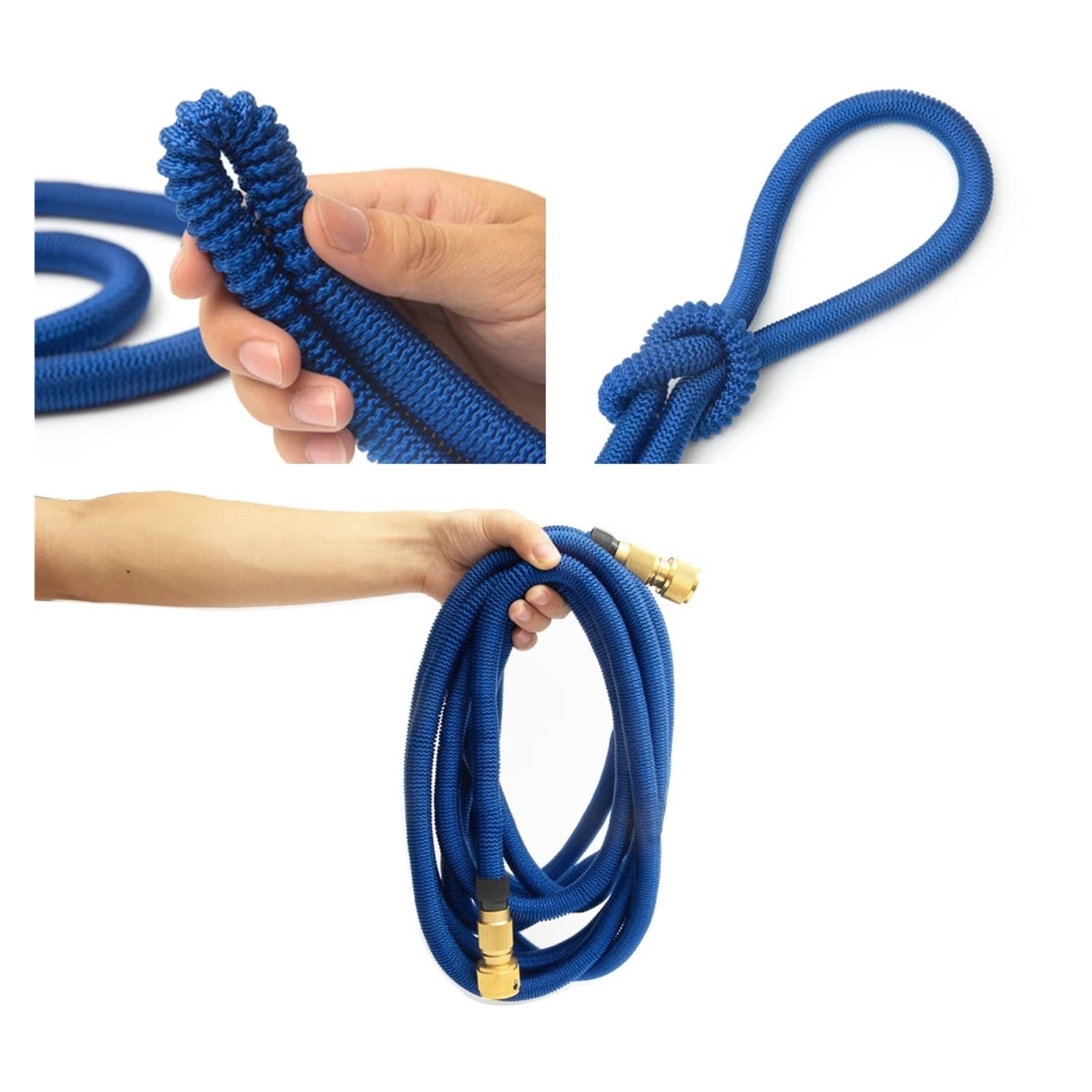 Conector Doble de Metal, Manguera de Agua Extensible, Manguera de jardín de Alta presión, Carrete de Manguera de PVC para riego agrícola, Lavado de Coches, ampliamente Utilizado (ve