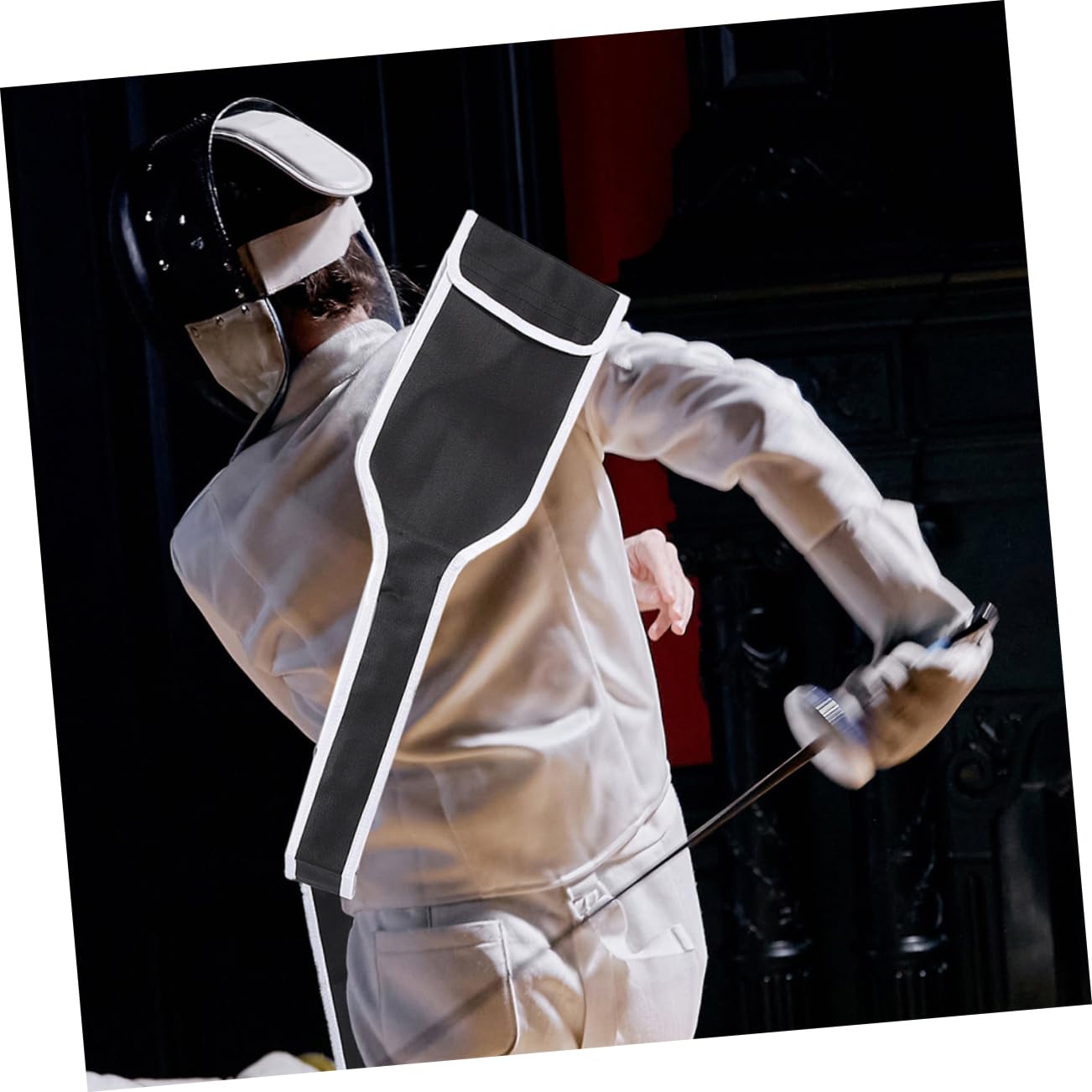 balacoo Portable Fencing Bag Multi-function Sword Fencing Pouch Storage Single Shoulder Design Cloth Material