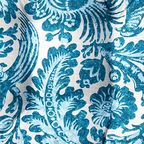 Pillow Perfect Paisley Indoor/Outdoor Chairpad with Ties, Reversible, Tufted, Weather, and Fade Resistant, 15.5" x 16", Blue/White Tucker Resist, 2 Count - Image 7