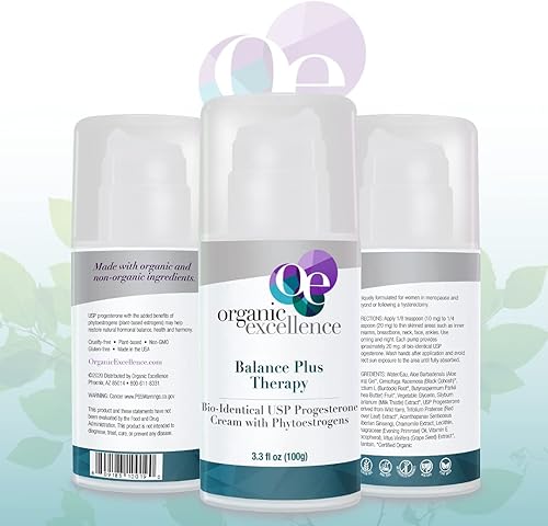 Miniatura 9 de Organic Excellence Balance Plus Therapy Crema de progesterona bio-idéntica con fitoestrógenos - 3 oz