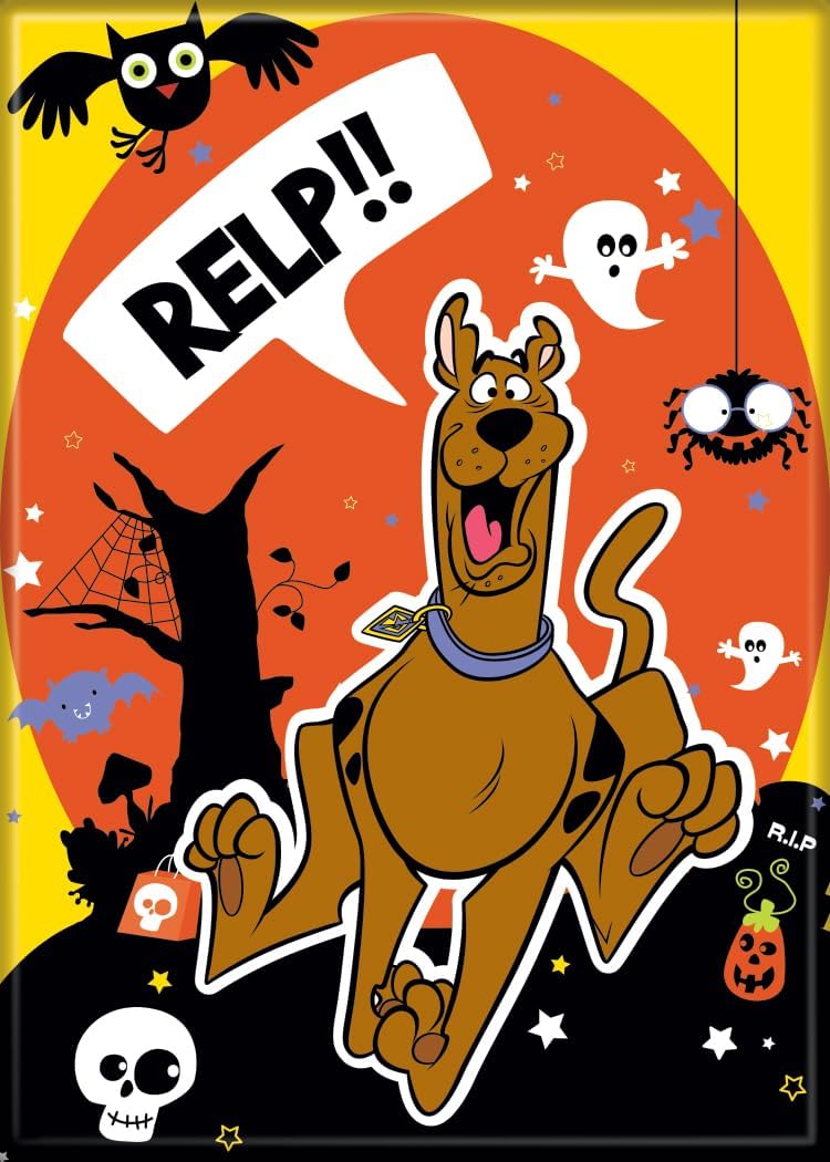 Ata-Boy Scooby Doo Halloween Relp 2.5 X 3.5 Inch Magnet for Lockers and Refrigerators
