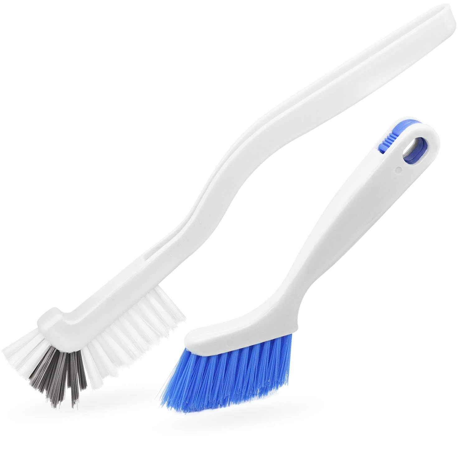 2 Pcs Cleaning Brush Small Scrub Brush for Cleaning Sink Scrub Brush with Handle Bathroom Kitchen Edge Corner