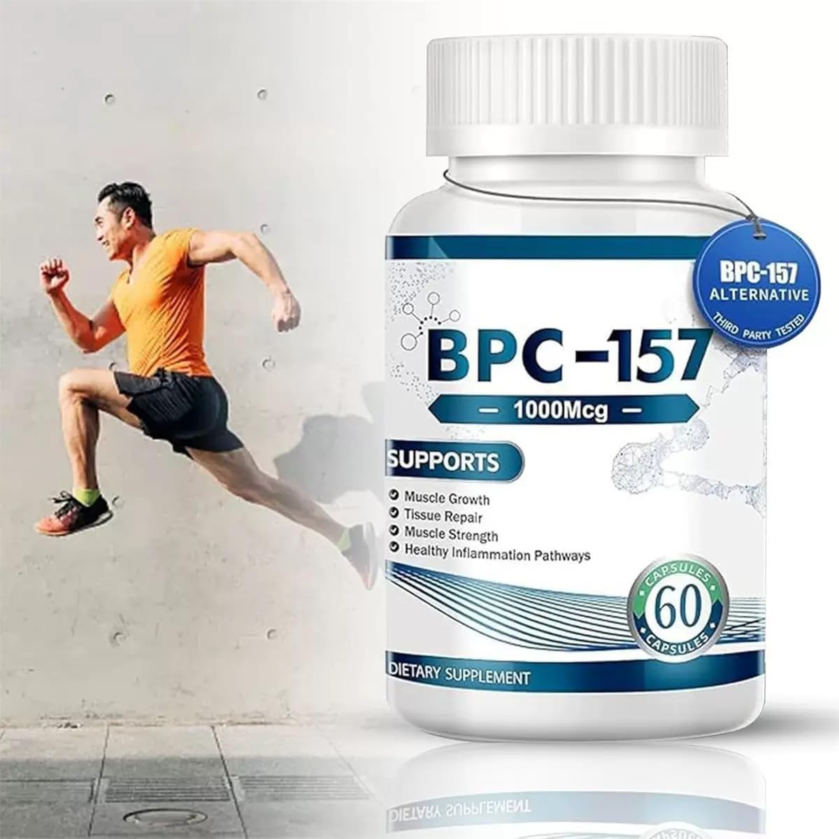Nuevo péptido - 1000mcg, salud intestinal | Sin gluten, sin lácteos, sin OGM