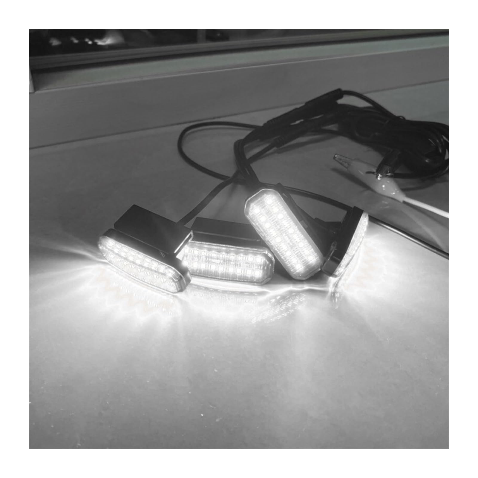Do Navara/Terra Światła LED Grilla Części pasujące do reflektorów | Jazdy Dziennej Samochodu Koło Lampa BrwiPrzednie Światło(1 to 4 White)