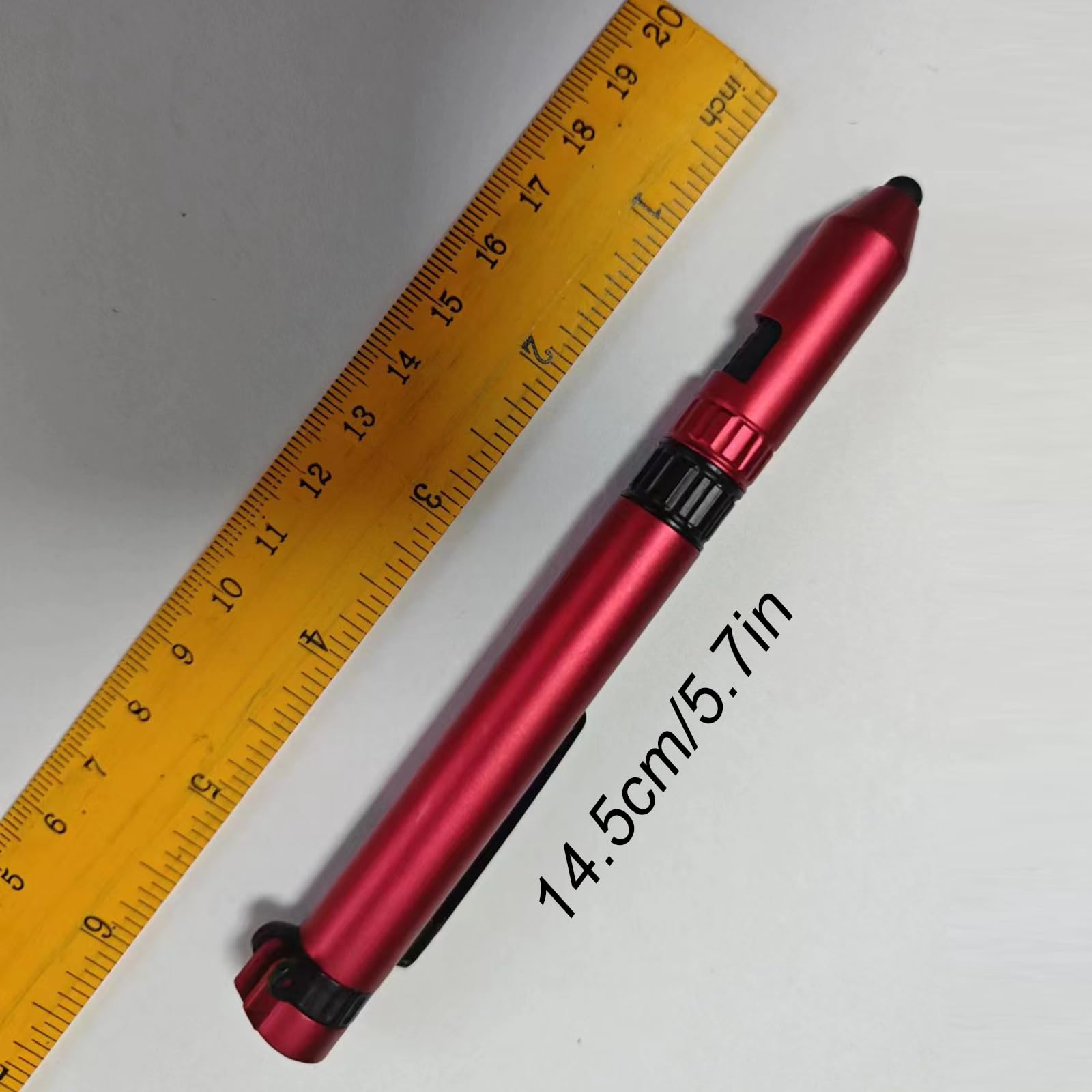 (5pcs) Creative Compass Outdoor Multifunctional Screwdriver Tool Ballpoint Pen, Cell Phone Holder Ballpoint Pen, Touch Screen LED Lighted Pen - Image 5