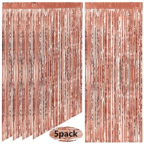 Amscan Tür-Deko Vorhang 18. Geburtstag | Pink Mit Glitzer & Sternen | Länge 198 Cm