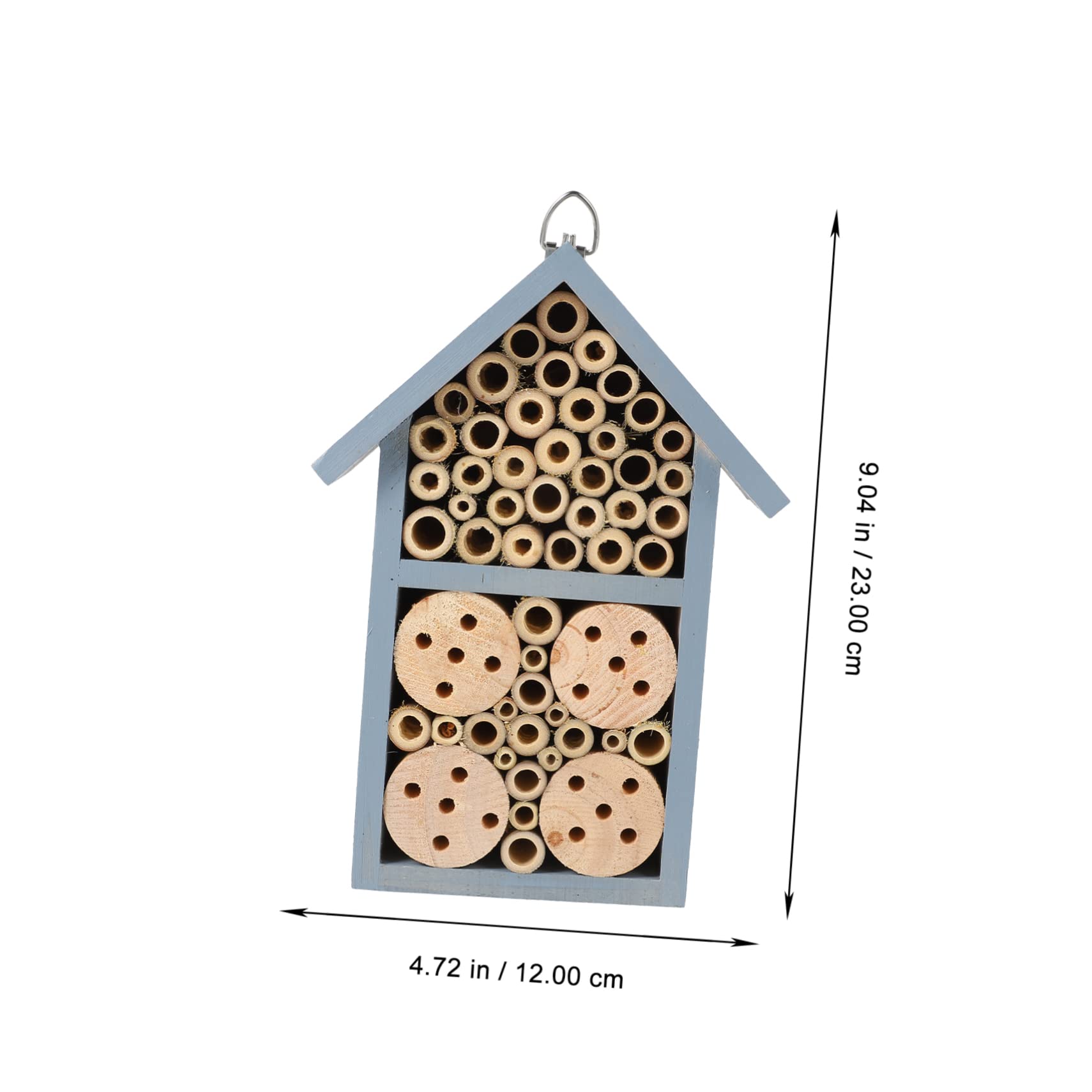 Bemaltes Bienennest, 1 Stück, Blau, mit Eisenhaken