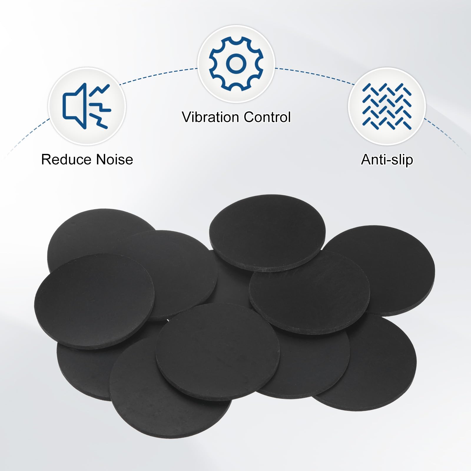 M METERXITY 20-Pack Rubber Solid Discs Washers - Image 4