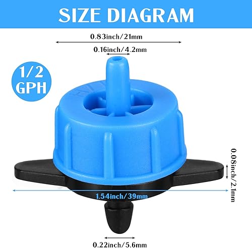 Miniatura 2 de 50 emisores de riego por goteo, tubos de agua, tubos de riego, compensación de presión, sistema de emisores de goteo, punta de goteo, cabezales de