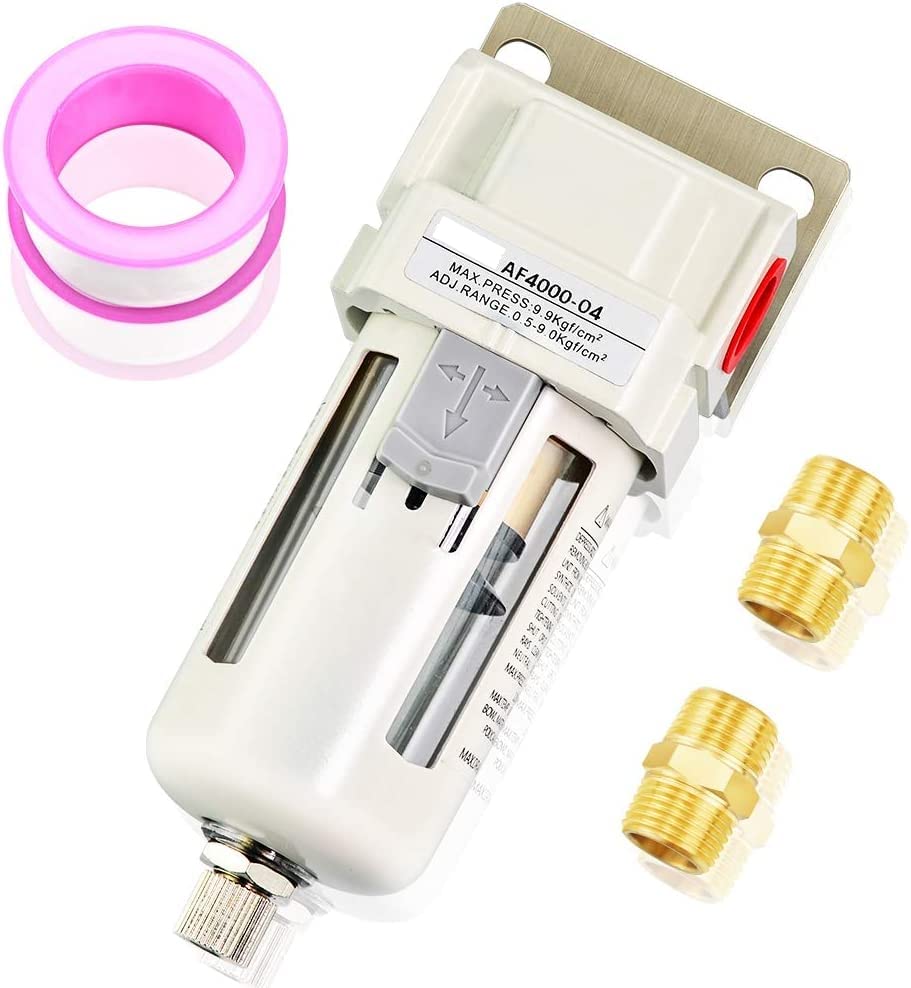 See full amazon price history chart for MAXAIR AF-4000-04 (1/2"BSP) Pneumatic Air Filter Inline Drain Filter Compressor Water Moisture Trap Separator Die Casting Body MAXAIR AF-4000-04 (1/2"BSP) Pneumatic Air Filter Inline Drain Filter Compressor Water Moisture Trap Separator Die Casting Body (B09WLVJLK9) Amazon Price History, Amazon Price Tracker