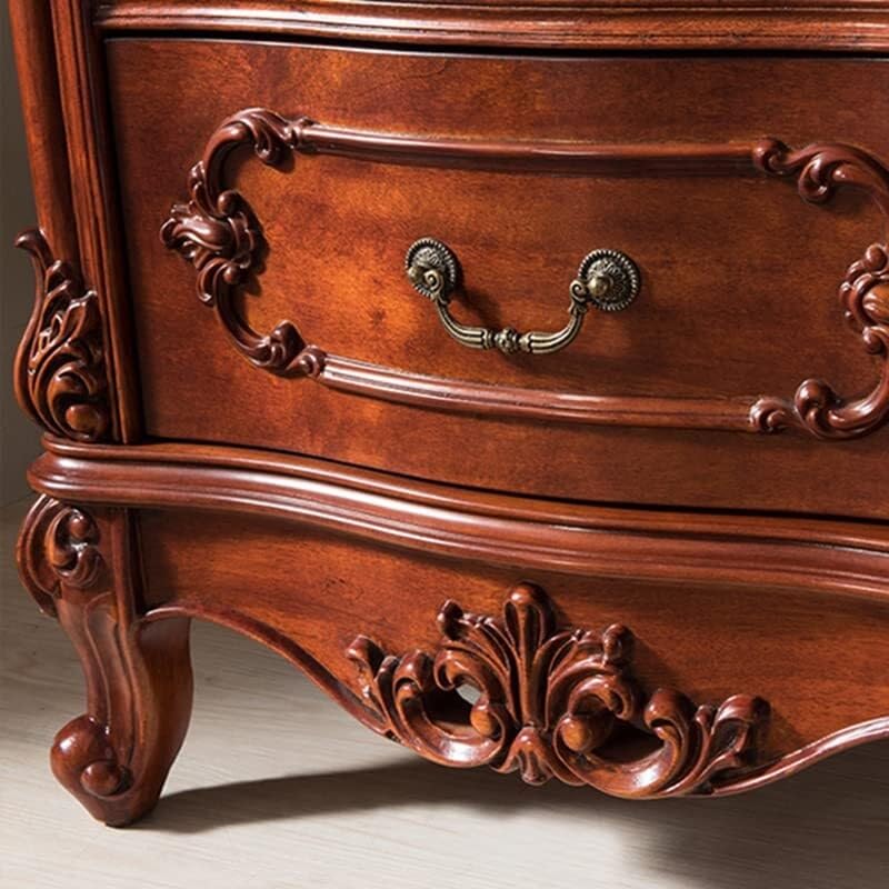Gabinete de vino de madera estilo europeo con puertas de vidrio miniatura 5