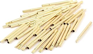 Aexit 50 Pcs Audio & Video Accessories R125-4S 2.36mm Dia Testing Probe Pin Receptacles Connectors & Adapters Gold Tone