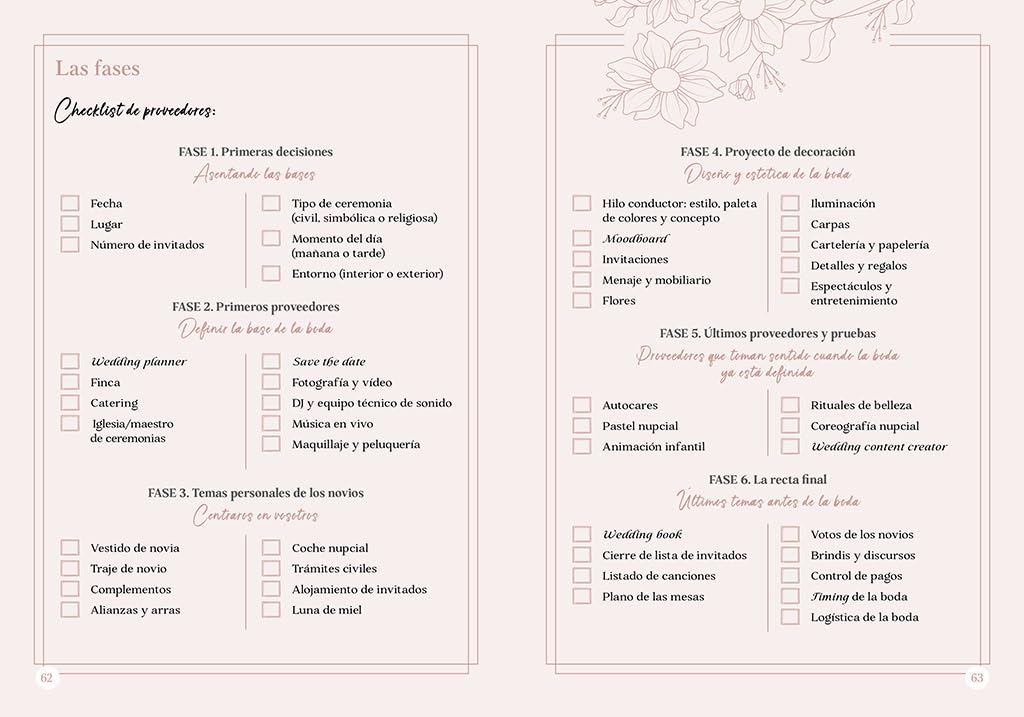 My wedding planner: Agenda para una boda de ensueño (No ficción)