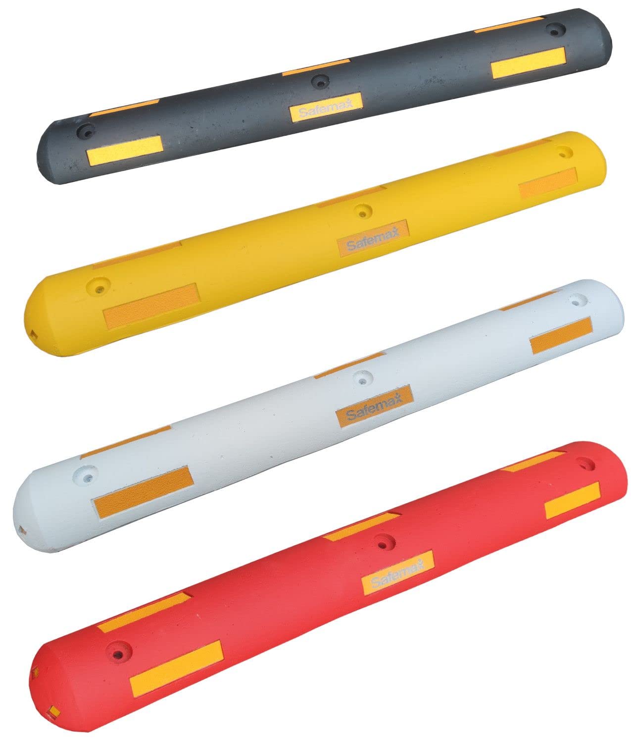 Cordolo separatore in PVC Safemax, con inserti rifrangenti - da tassellare
