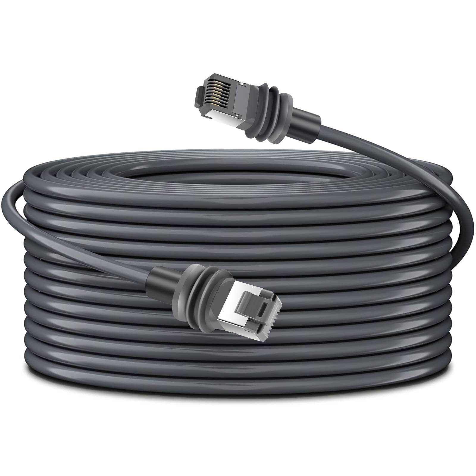 Dutevolns Starlink Gen 3 Cable 72 Ft (22 M), Satellite Replacement Standard V3 Cable, Extension Waterproof Outdoor Starlink Cable Gen 3 High-Speed, Gray.