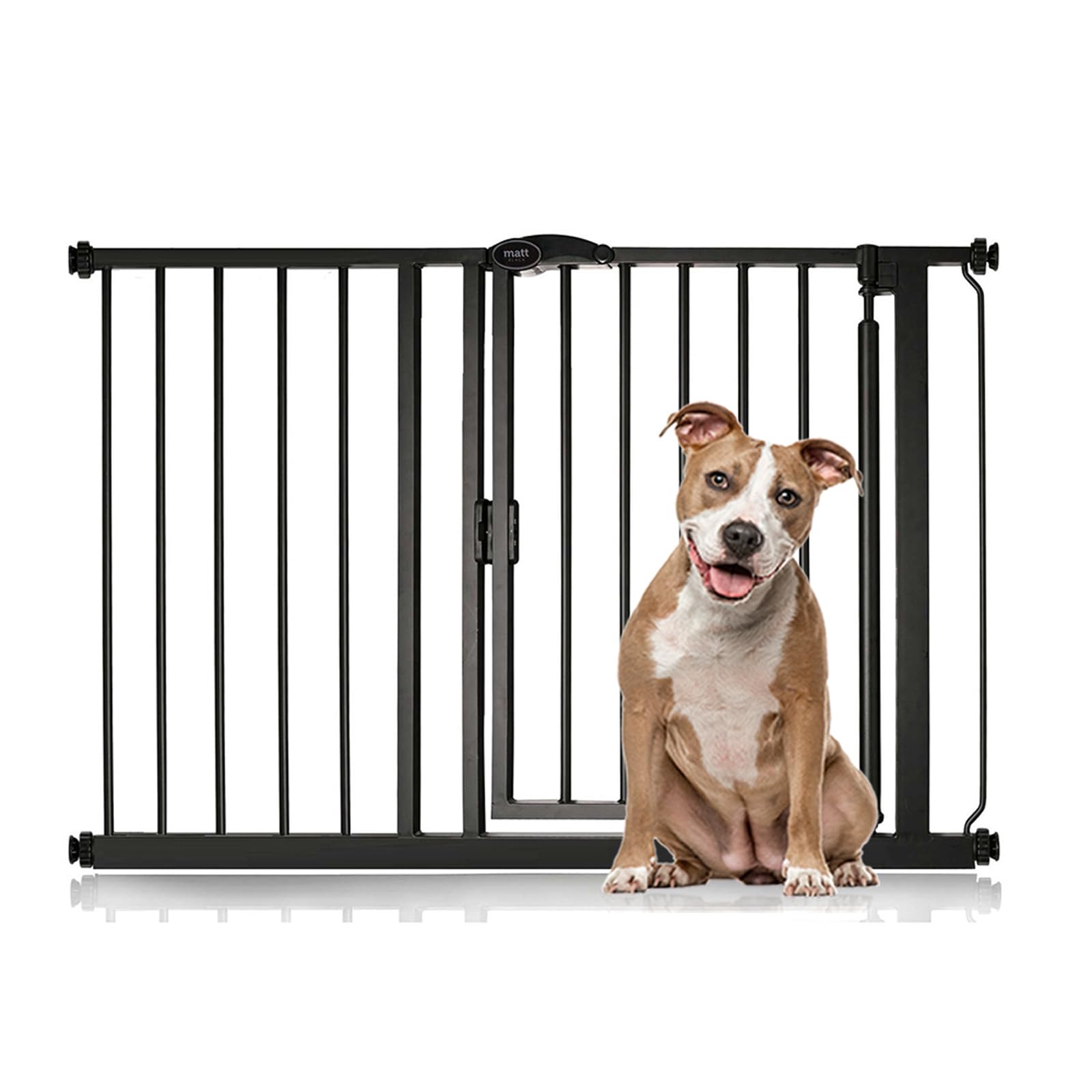 Bettacare Auto Close Pet Gate, 75cm - 82cm, Matt Black, Pressure Fit Stair Gate for Dog & Puppy, Safety Barrier for Doors Hallways and Spaces, Easy Installation — view 11