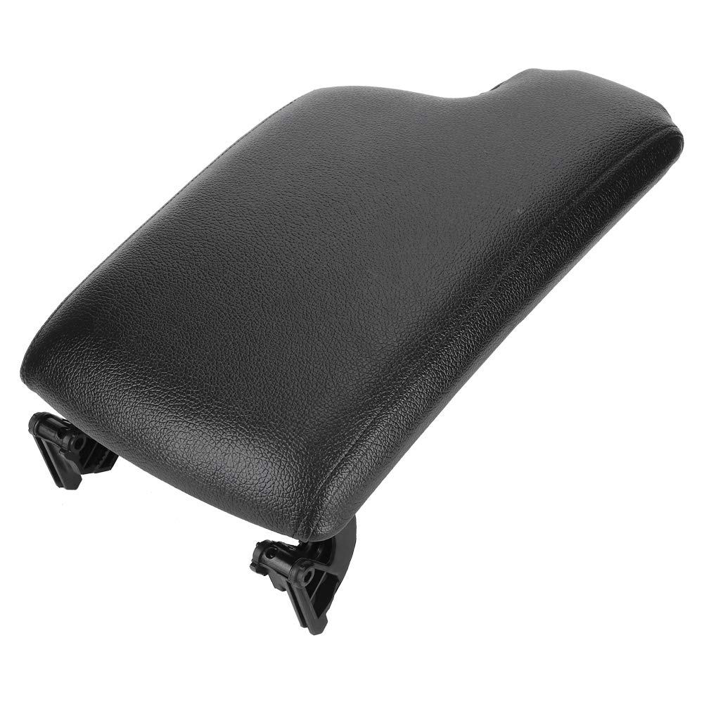 Qiilu Couvercle de boîte d'accoudoir de Voiture, 51169134486 Couvercle de Couvercle de boîte Centrale d'accoudoir de Console Avant adapté pour E90 E92 série 3 2005-2012(Noir)