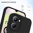 Pikkme Realme C33 Back Cover Soft Matte Liquid Silicone TPU | Camera Protection | Shockproof Slim Back Case for Realme C33 (Black) gallery image