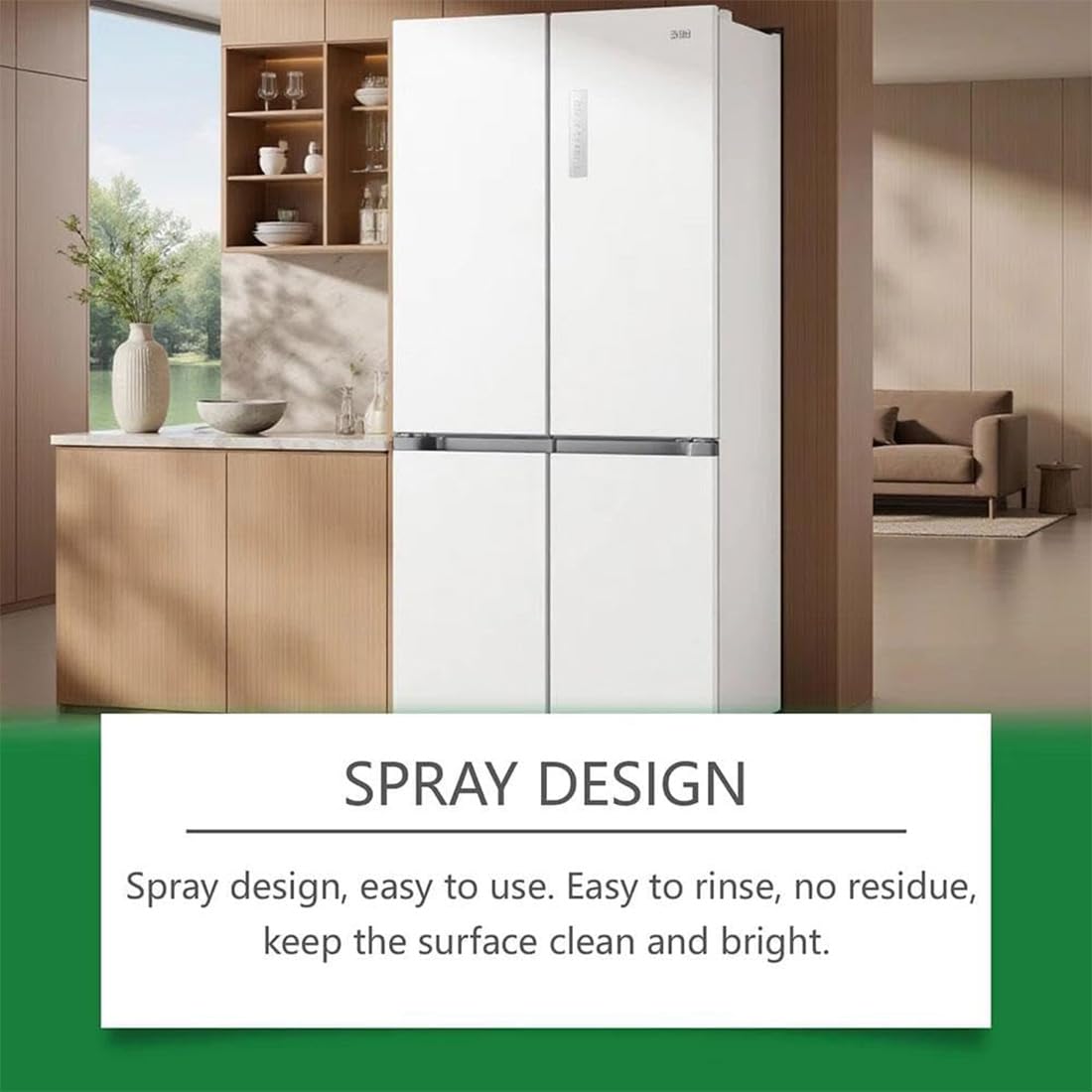 Detergente multifunzionale per elettrodomestici da cucina, sgrassatore multiuso per impieghi gravosi, sgrassatore per cucina per impieghi gravosi per fornelli e forni (3pc)