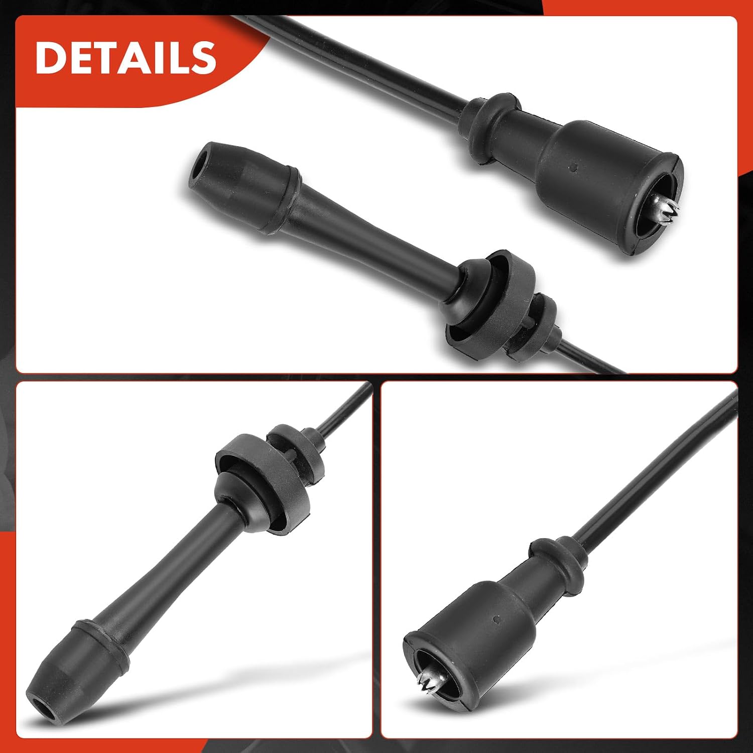 A-Premium Ignition Spark Plug Wires Set of 2 Compatible with Mazda Protege 2001-2003, Protege5 2002-2003, L4 2.0L Naturally Aspirated