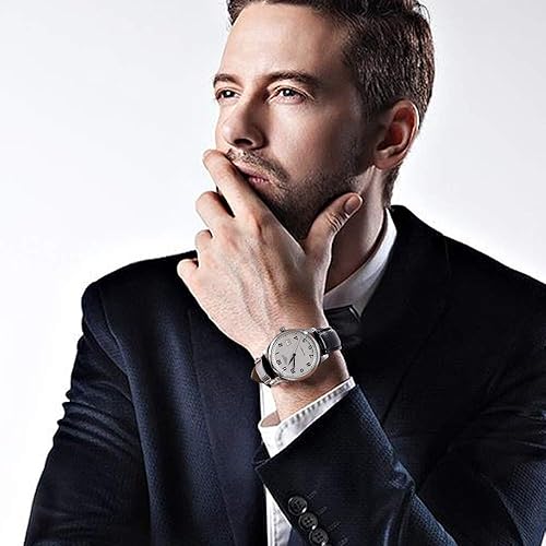 Miniatura 5 de iStrap - Correa de reloj de piel de becerro con diseño de imitación de piel de cocodrilo hebilla de acero inoxidable con botones de presión para