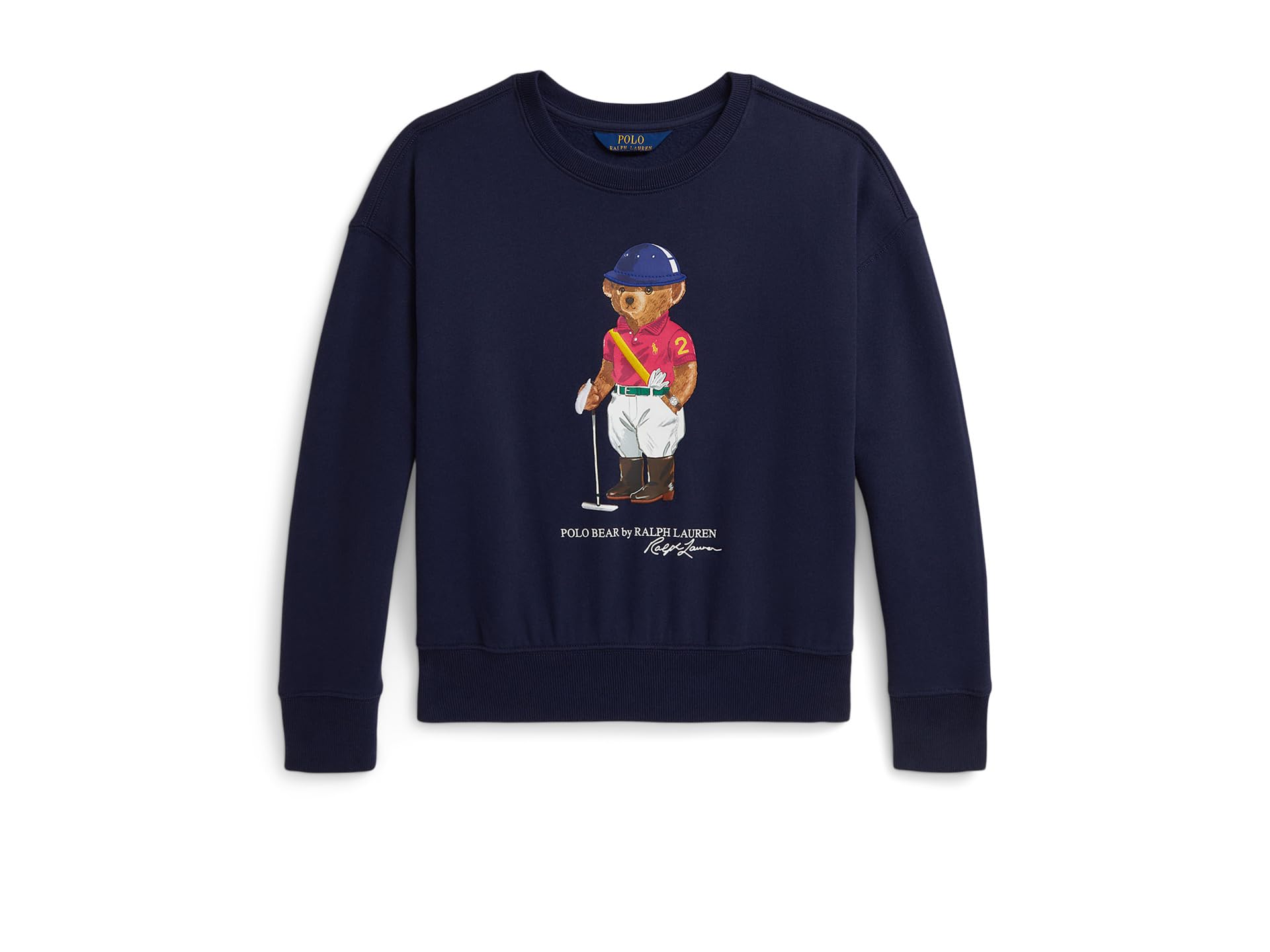 Kids Polo Bear Fleece Boxy Sweatshirt (Big Kid)