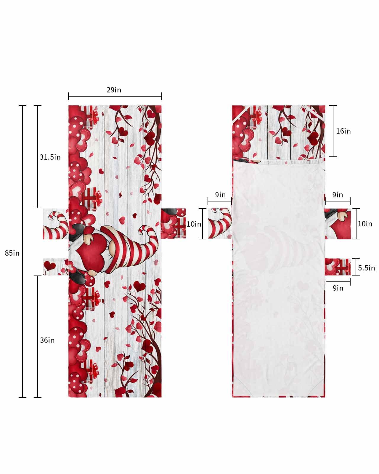 Red Love Heart Valentines Beach Lounge Chair Towel Cover, Soft Chaise Lounge Towel with Side Pockets Patio Pool Chairs Cover for Beach/Pool Sunbathing 29x85 Vintage Wooden Love Heart