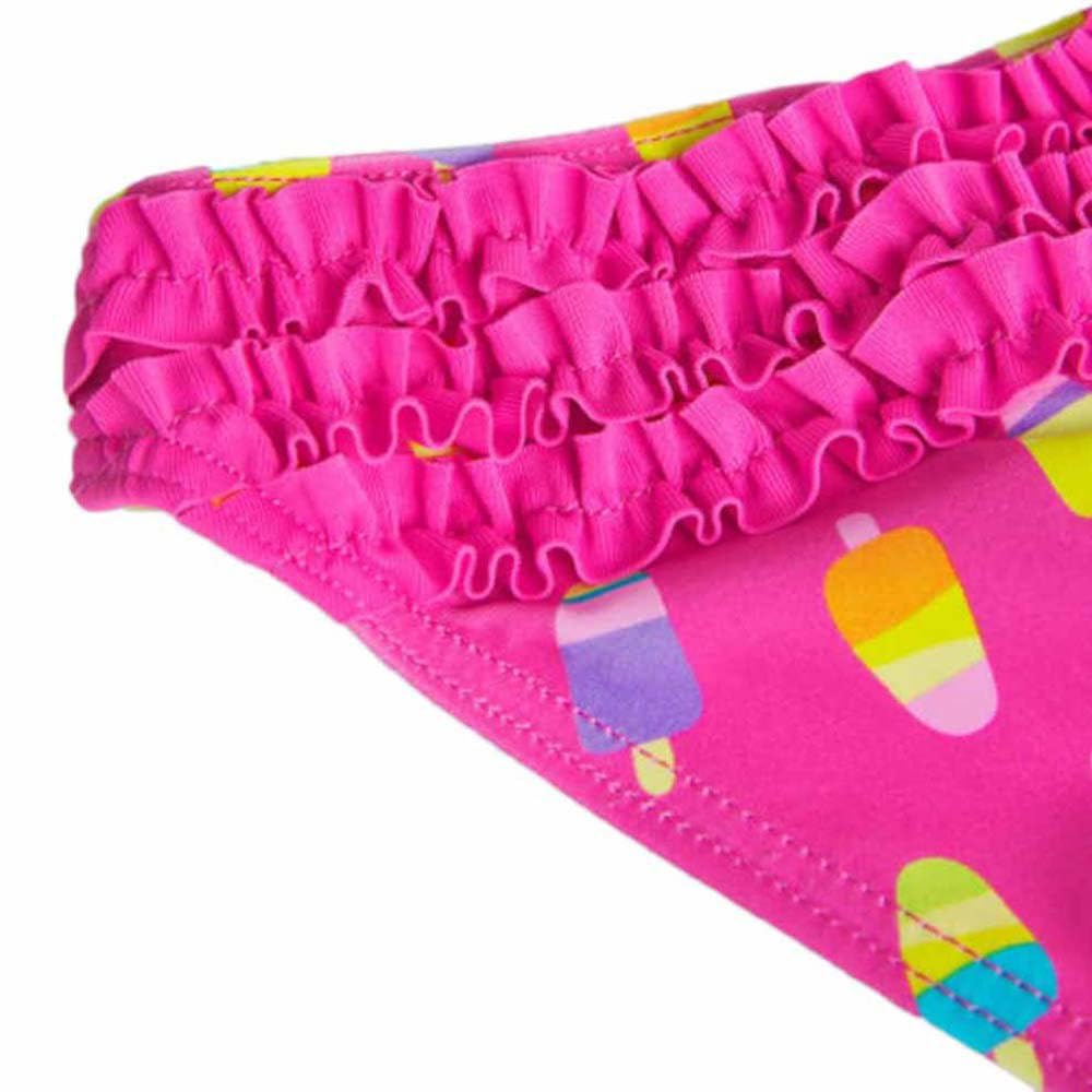 boboli Traje de Baño Niña - Culetin Niña – con Volantes – Braguitas bañador - Ropa de Regalo – para niñas de 2 años a 6 años (Estampado Polos, 3 años)