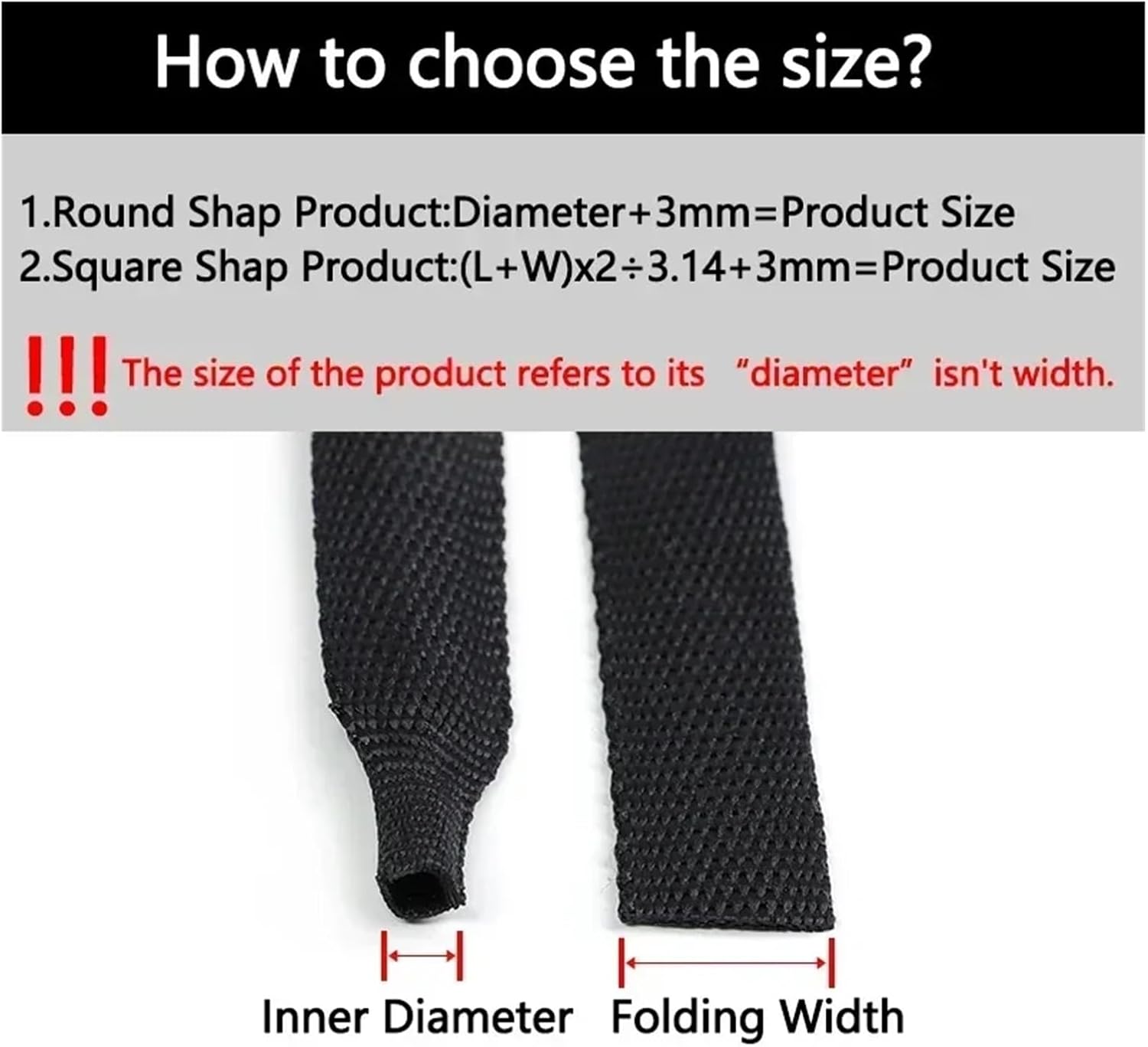 熱収縮編組ケーブルスリーブ 6 〜 100 ミリメートル絶縁難燃性ワイヤーラップシース保護 PET 自動ラインオーガナイザー(Bla