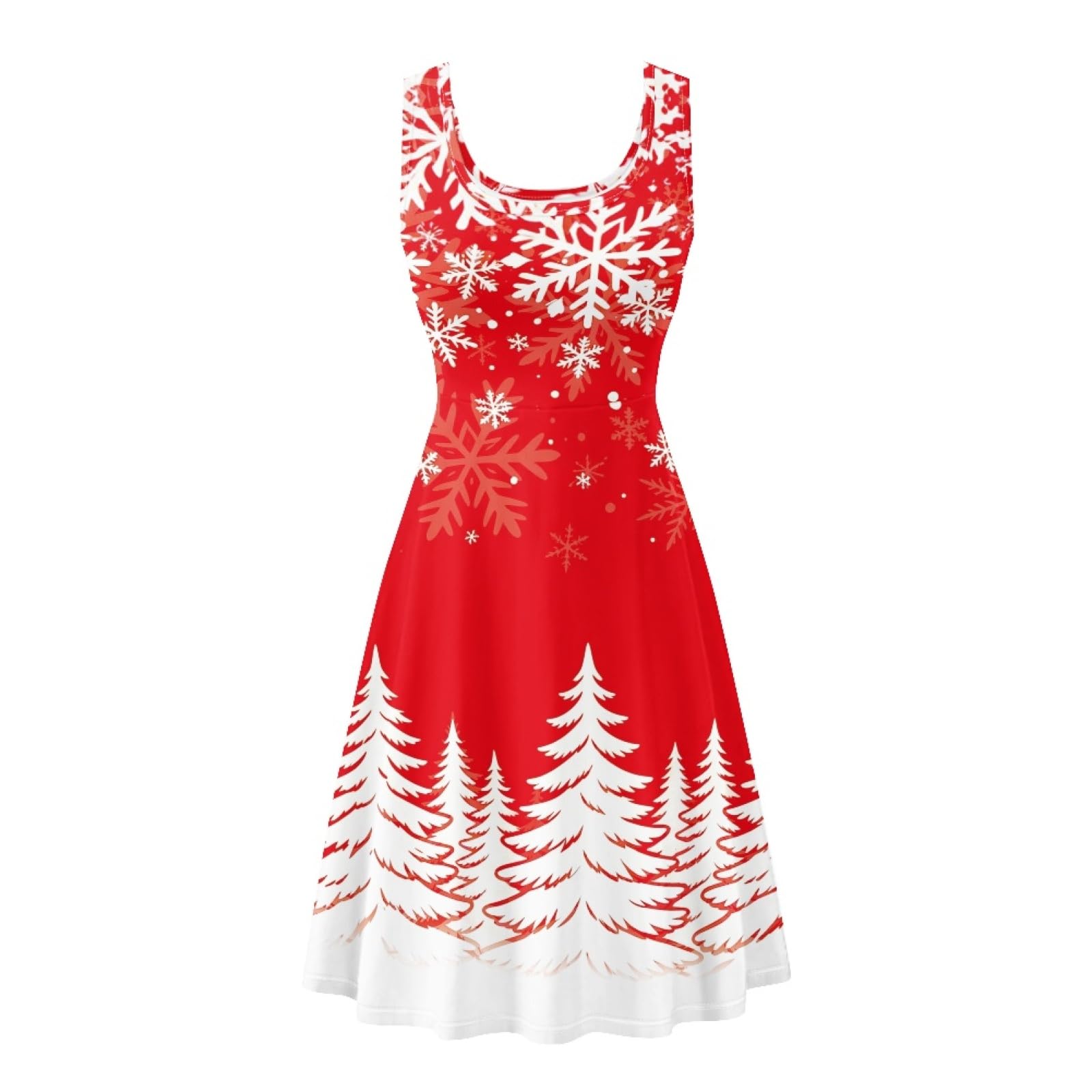 Dreaweet Casual Sleeveless Dresses for Women Girls, Round Neck Tank Dresses with Pockets Summer Sundress Size XS-4XL