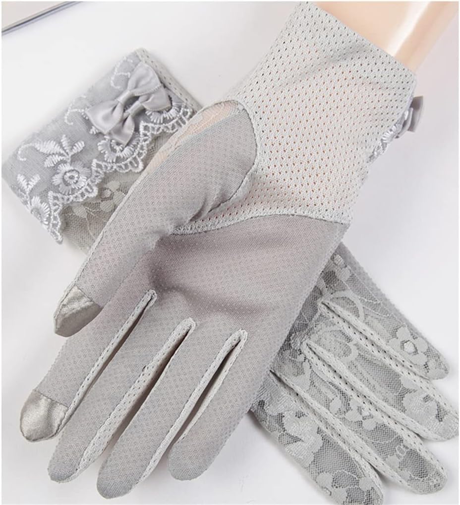 Gloves Ladies Thin Section Driving Tram Ice Silk Mesh Tight Lace