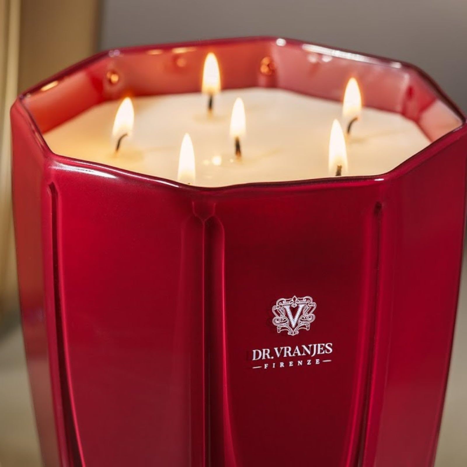 Dr. Vranjes Firenze Rosso Nobile Duftkerze, Rot, 1000 g