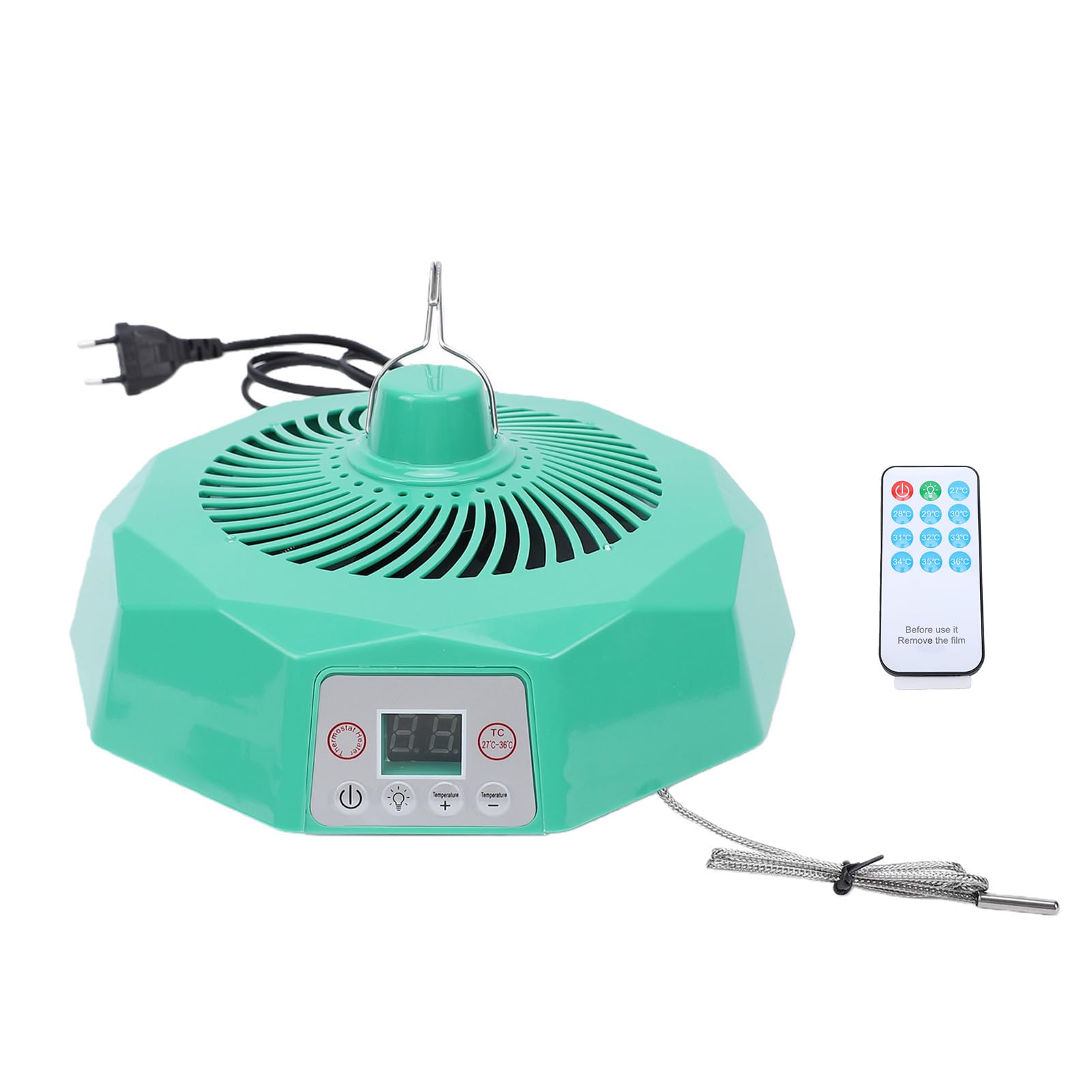 Lampada Riscaldante per Polli Lampada Riscaldante per Bestiame a Temperatura Regolabile con Telecomando per Animali Domestici, Cani, Gatti, Rettili, Uccelli (220 V)