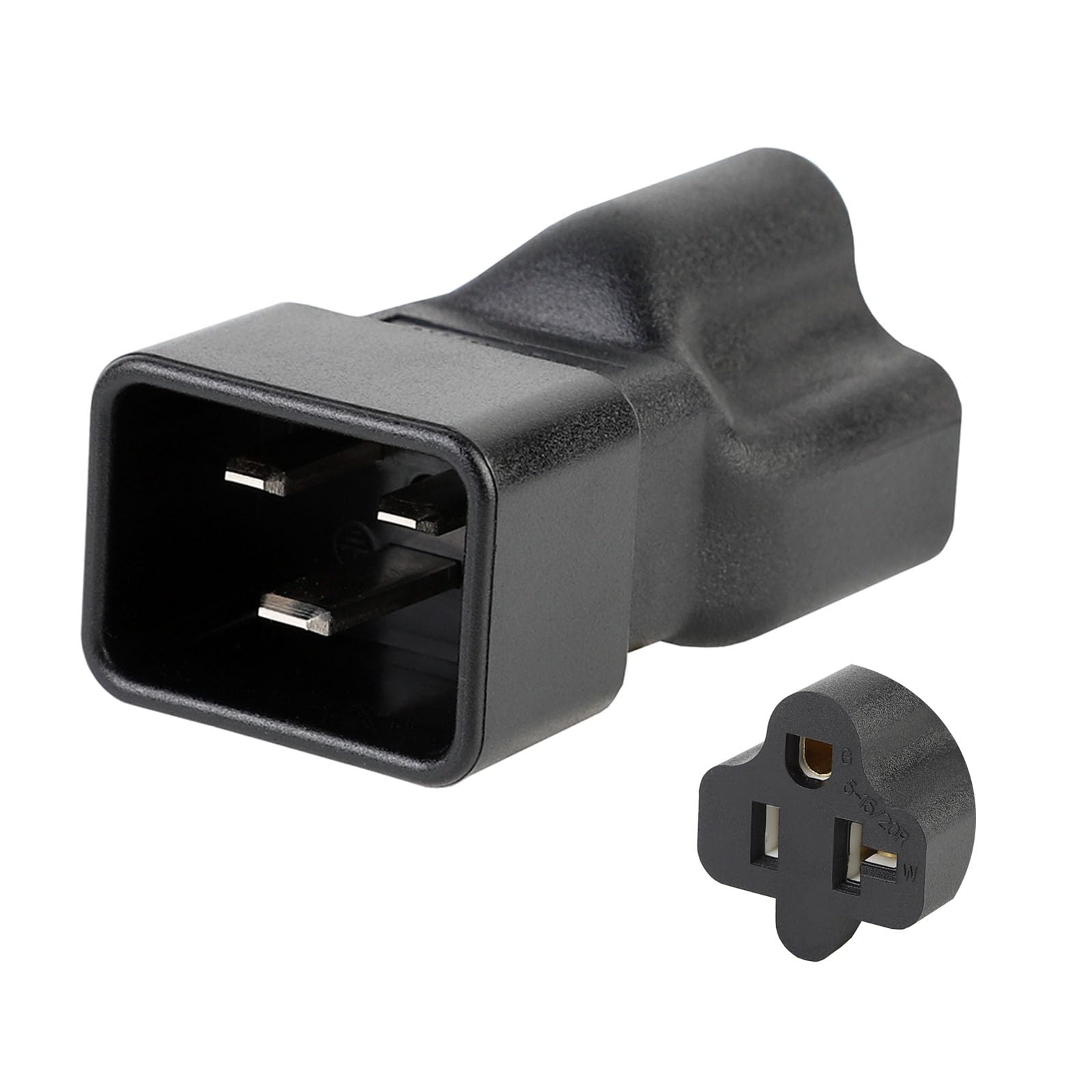 GANYKQ IEC320 C20 Male to Nema 5-15 Female Adapter Kettle Plug 3