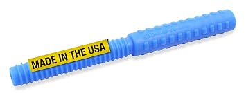 ARK Bite Tube Hollow Chew Tool, XXT, Very Firm, Royal Blue, Textured | Sensory Toy for Kids and Adults, Chewy Fidget for Autism, ADHD, SPD, Anxiety, Medical-Grade Chew Tools