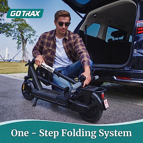 Image of Gotrax Electric Scooter for Adults,10 inch Tire, Max 25 /38Mile, 20Mph By 500W | 2 Speed Modes by 500W Motor, Front Suspension, Electric Code Lock, Durable Aluminum Alloy Frame, Foldable E Scooter