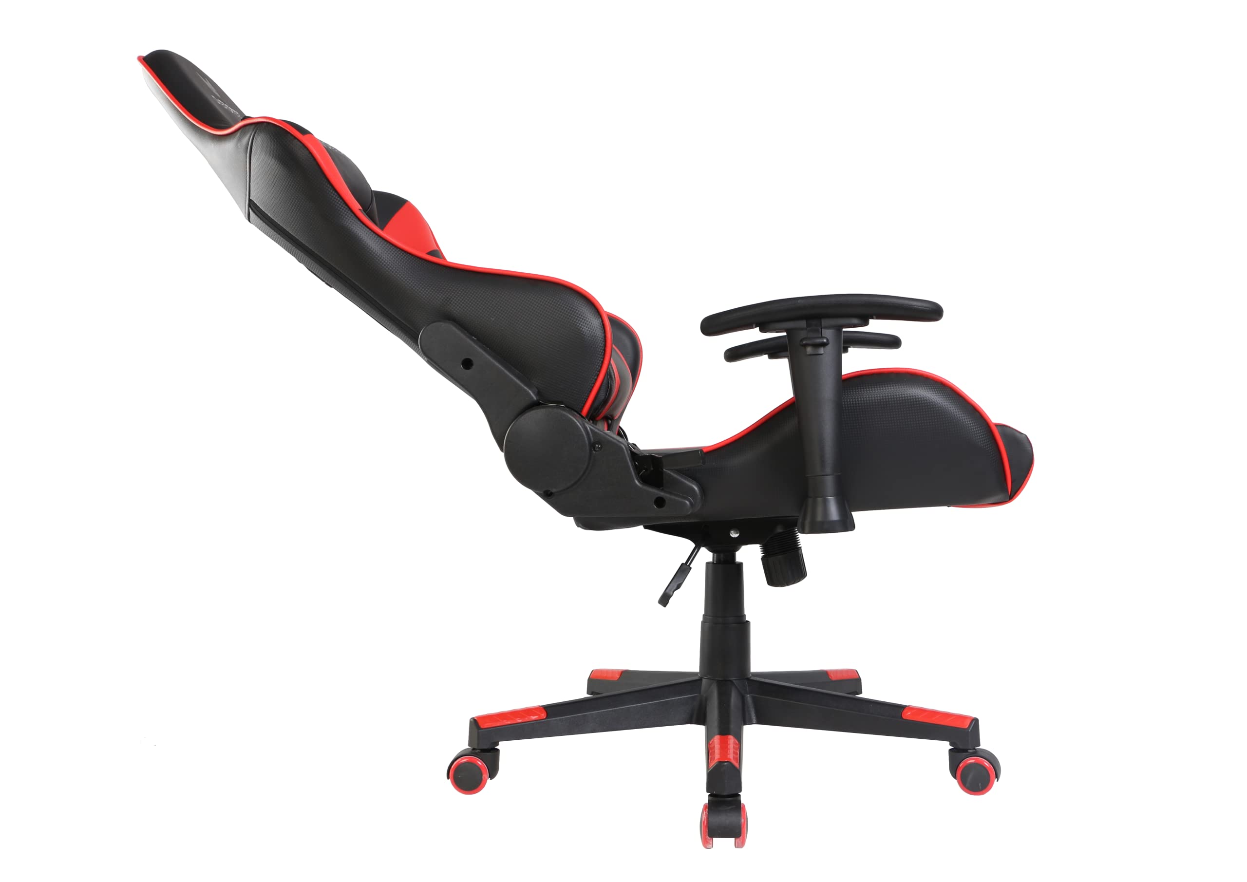 Oversteel - ULTIMET Sedia da gaming professionale in similpelle, braccioli 2D, regolabile in altezza, schienale reclinabile a 180°, pistone a gas classe 3, fino a 120Kg, colore Rosso