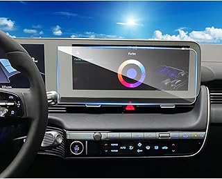 CDEFG Tempered Glass Screen Protector for Hyundai Ioniq 5 2023 2022 SE SEL Limited 12.3-Inch Navigation Touch Screen Center Control, 2022+ Ioniq5 Accessories GPS Central Information Display Protective Screen Film, HD 9H Anti-Scratch