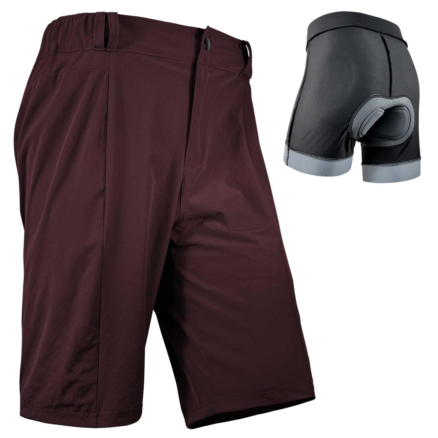 Wulibike Radhose Herren MTB Hose Kurz Fahrradhose Gepolstert